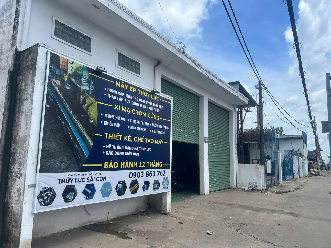 Công ty Thủy Lực Sài Gòn tại 900 Quốc Lộ 1A chuyên chế tạo xi lanh thủy lực