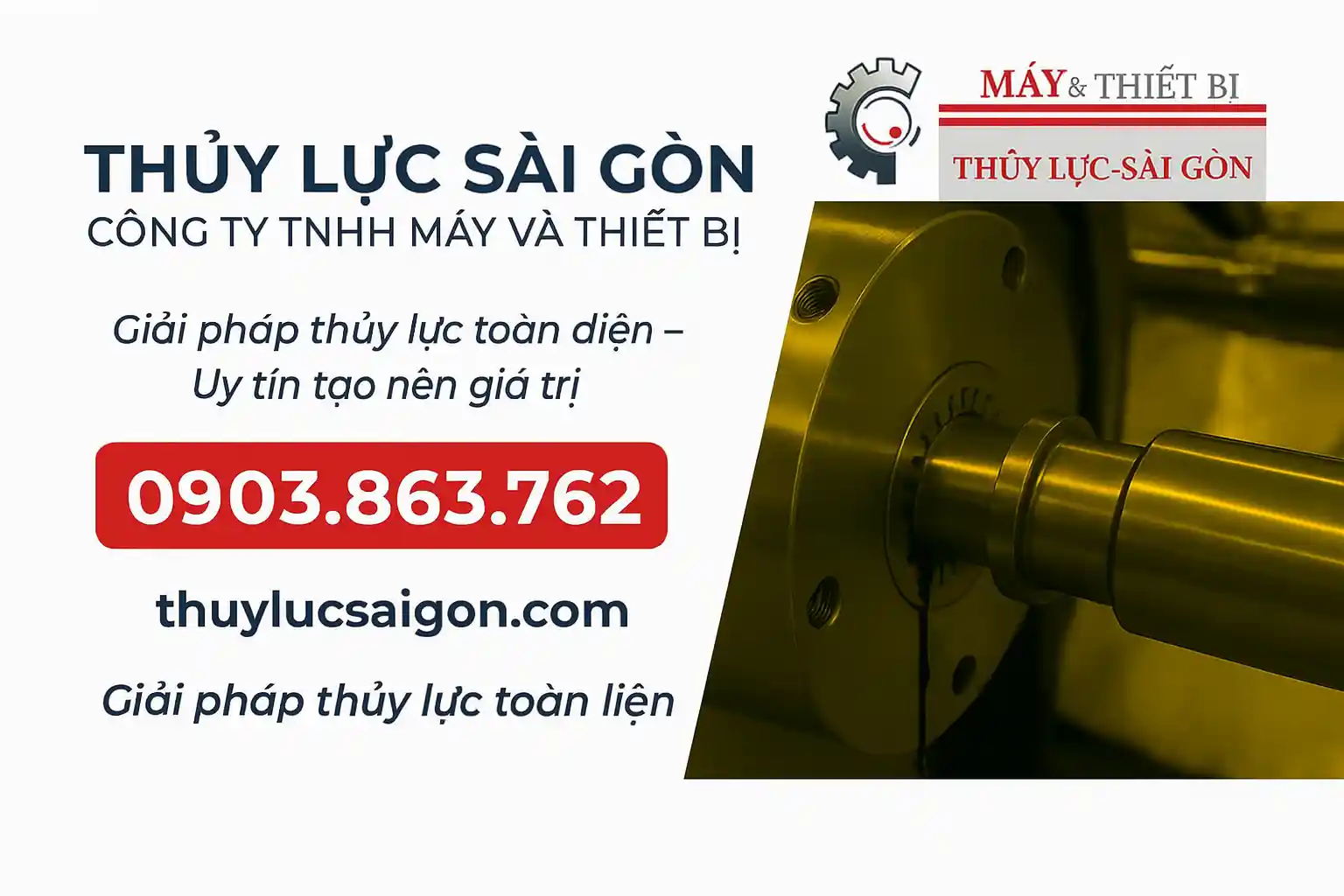 Sửa chữa ty ben thủy lực, phục hồi xi lanh, thay thế phốt, mạ crom cần ty thủy lực tại Thủy Lực Sài Gòn