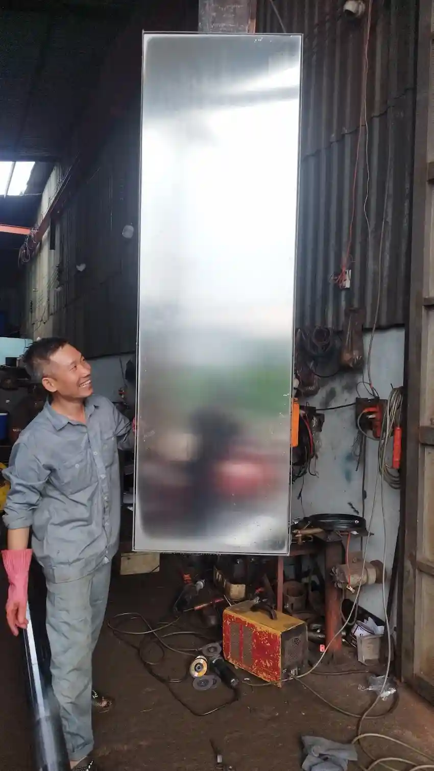 Mạ Crom 2026: Hướng Dẫn Toàn Diện Từ Thủy Lực Sài Gòn 5 Hoàn thiện mạ crom cứng mặt bàn máy cắt 650×2200×160 — xuất xưởng Thủy Lực Sài Gòn